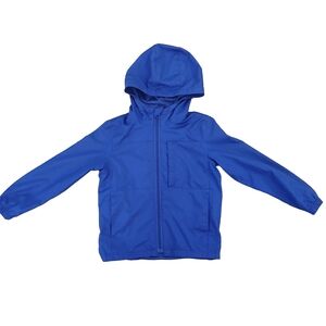 GAP Kids Blue Mesh-Lined Rain Jacket